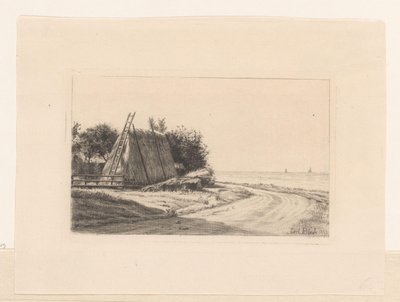 田舎道の干し草 作： Carl Bloch