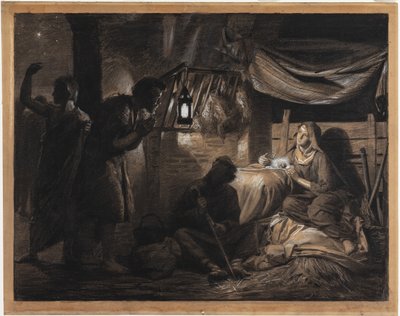 羊飼いの礼拝 作： Carl Bloch