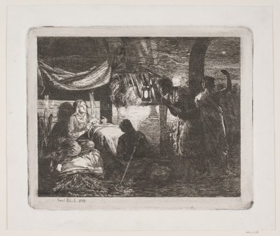 羊飼いの礼拝 作： Carl Bloch