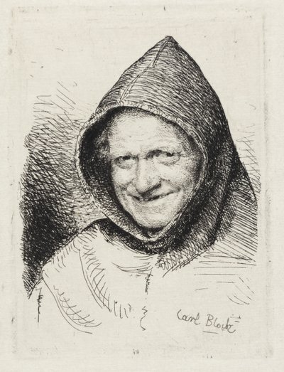 笑顔の僧侶 作： Carl Bloch