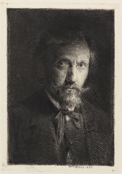 自画像 作： Carl Bloch