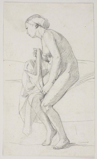 美術館所蔵絵画「ジャイリダッター」の習作 (kms835) 作： Carl Bloch