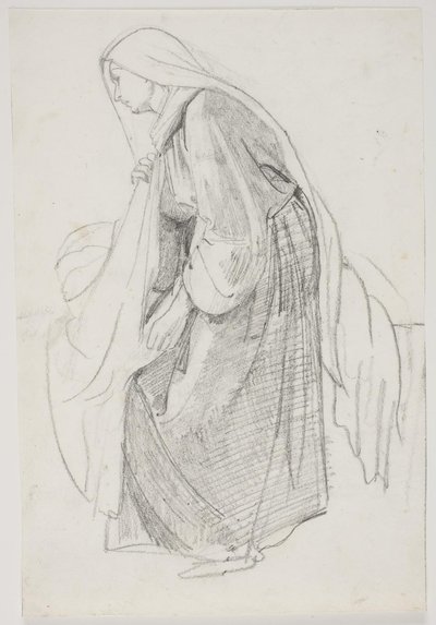 美術館所蔵絵画「ジャイリダッター」の習作 (kms835) 作： Carl Bloch