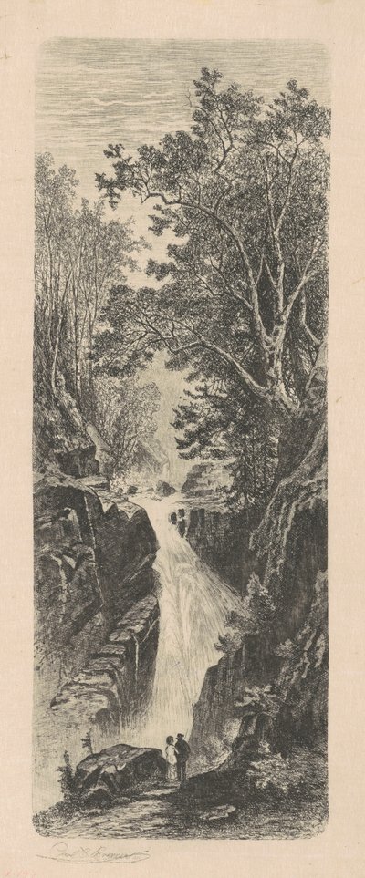 滝、カンバーランド山脈 作： Carl C. Brenner