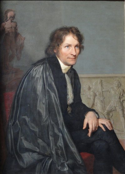 彫刻家の肖像ベルテルトーヴァルセン1770-1844、1814 作： Carl Christian Vogel von Vogelstein