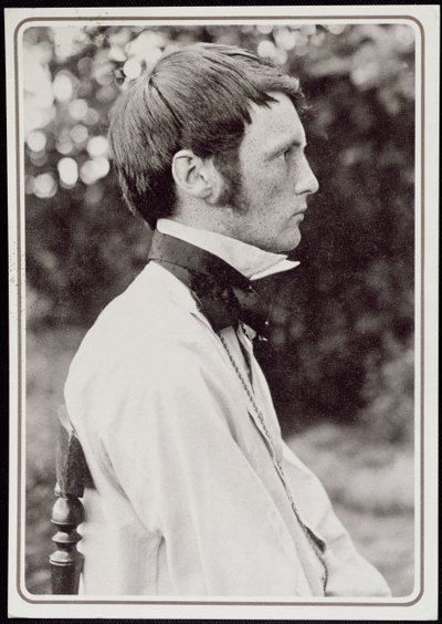 ハインリッヒフォーゲラーの肖像（1872-1942）1898（bw写真） 作： Carl Eeg