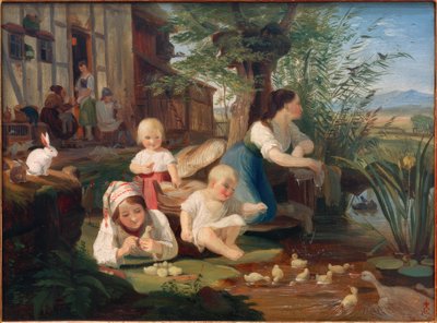 子供を持つ母親 作： Carl Engel von Rabenau