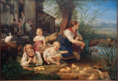 子供を持つ母親 作： Carl Engel von Rabenau