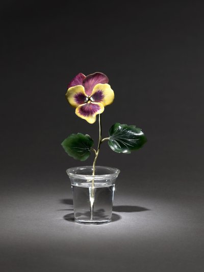 パンジー、1800年代後半〜1900年代初頭 作： Carl Fabergé