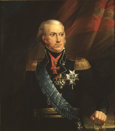 Charles XIII, roi de Suede - スウェーデン王チャールズ13世（1748-1818）の肖像、ブレダ、カール・フレデリック・フォン（1759-1818）によるもの。油彩・キャンバスサイズ：89x78cmストックホルム国立博物館 作： Carl Frederick von Breda
