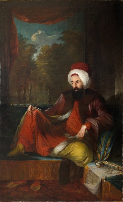 ユスフ・アガー・エフェンディ1744-1824の肖像、18世紀の後半。 作： Carl Fredric von Breda