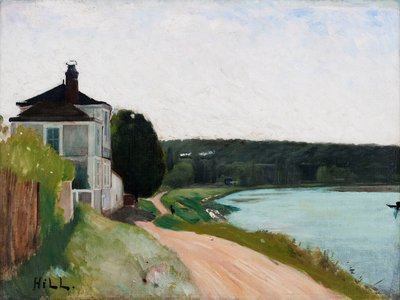 セーヌのヴィラ、ボワルロワ。フォンテーヌブロー 作： Carl Fredrik Hill