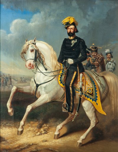 カール15世、スウェーデン国王とノルウェー、1860年頃 作： Carl Fredrik Kioerboe