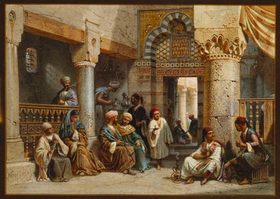 コーヒーハウスのアラビア数字、1870 作： Carl Friedrich Heinrich Werner