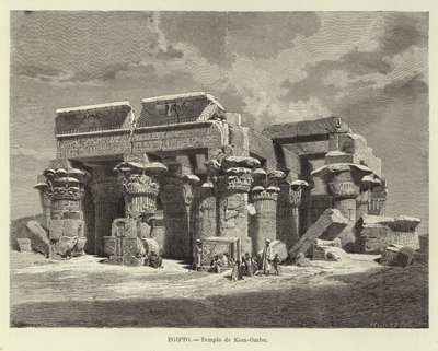 エジプト-コムオンボ神殿 作： Carl Friedrich Heinrich Werner