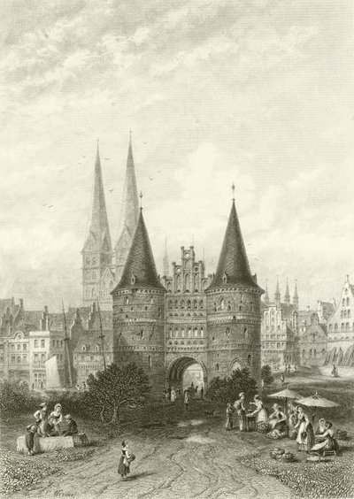 ホルベインゲート、リューベック 作： Carl Friedrich Heinrich Werner