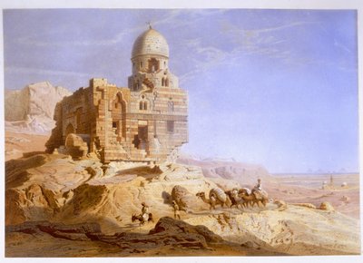 カリフの墓、カイロ、1871 作： Carl Friedrich Heinrich Werner