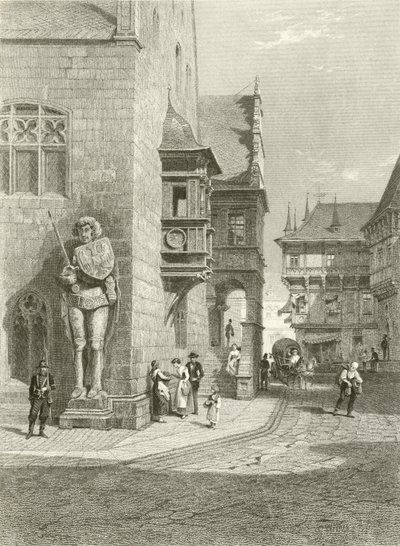 市庁舎、ハルバーシュタット 作： Carl Friedrich Heinrich Werner
