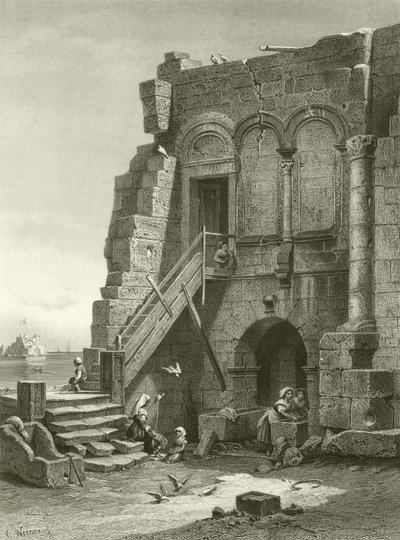 ヴァージルの家、ブリンディジ 作： Carl Friedrich Heinrich Werner