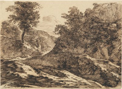 丘陵地を通る小道 作： Carl Friedrich Ludwig Felix von Rumohr