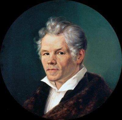 カールフリードリッヒシンケルの肖像1781-1841。 作： Carl Friedrich Ludwig Schmid