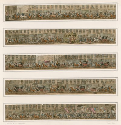 1824年頃の市長のパレード 作： Carl Georg Adolph Hasenpflug