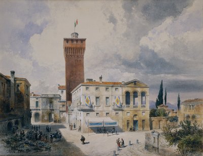 ピアチェンツァの市場 作： Carl Georg Anton Graeb