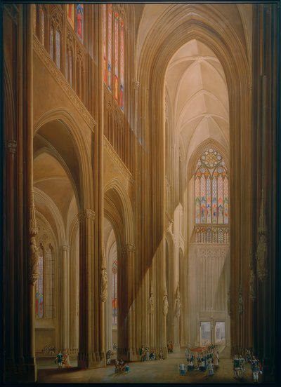 ケルン大聖堂の内部 作： Carl Georg Enslen