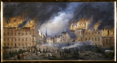 マーチ・レボリューション：10月28日、イェーガーゼルのスターバリケードでバトル 作： Carl Goebel