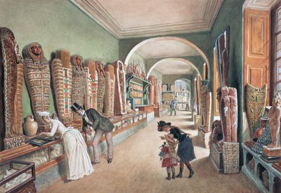 回廊とエジプトのコレクションの最後のキャビネット 作： Carl Goebel d. J.