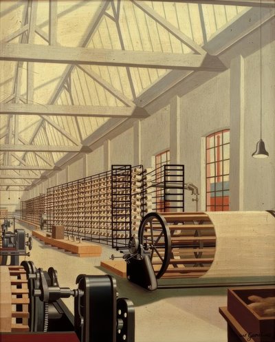準備室（織機） 作： Carl Grossberg