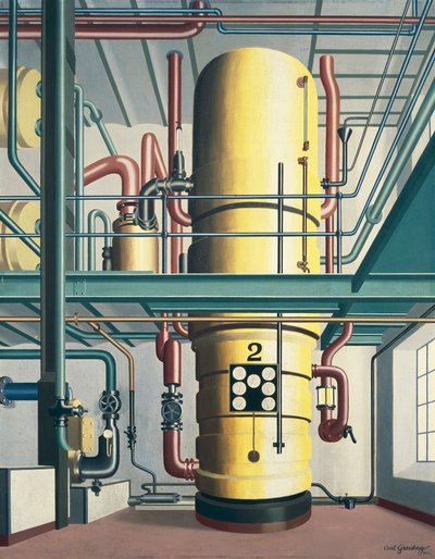 黄色いボイラー 作： Carl Grossberg