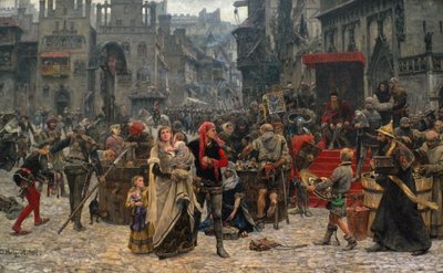 Valdemar IV Atterdag（c.1320-75）Visbyを身代金に保持 作： Carl Gustaf Hellqvist