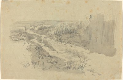 ライプツィヒ近くの野原を通る小道 作： Carl Gustav Carus