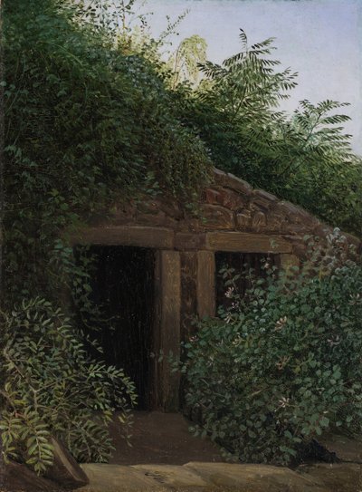 生い茂ったマインシャフト、ca。 1824年。 作： Carl Gustav Carus