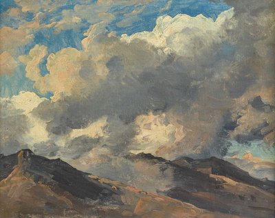 ドイツ語：雲の中の山頂 作： カール・グスタフ・カルス