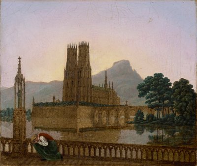 ゴシック様式の大聖堂 作： Carl Gustav Carus