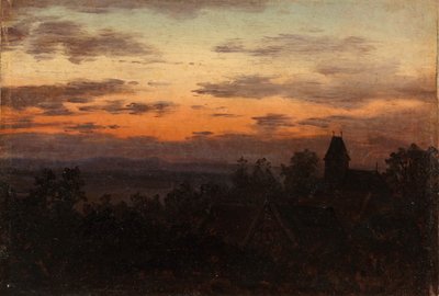 夕暮れの風景 作： カール・グスタフ・カルス