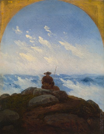 山頂の放浪者 作： Carl Gustav Carus