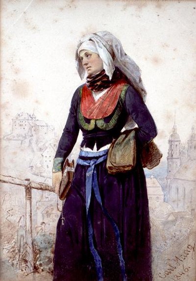 バイエルンの修道女 作： Carl Haag