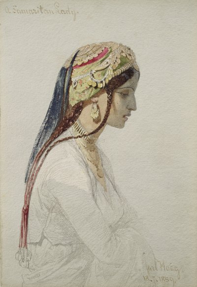 サマリア人の女性、1859 作： Carl Haag