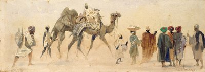 砂漠の始まり、1858 作： Carl Haag