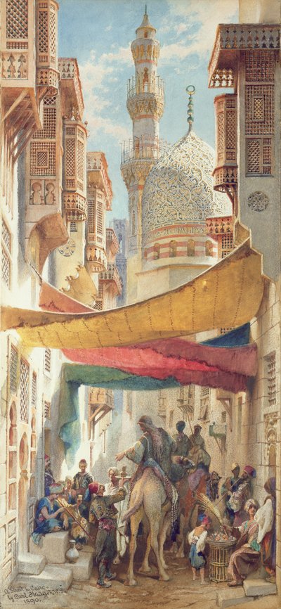 カイロの街、1890 作： Carl Haag