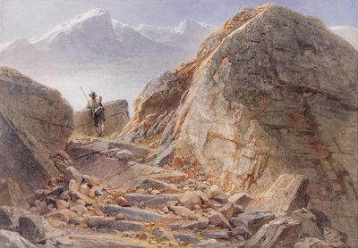 ヴァッツマン山麓、バイエルン高地、1857 作： Carl Haag