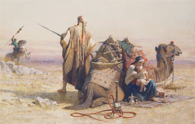 砂漠の危険、1867 作： Carl Haag