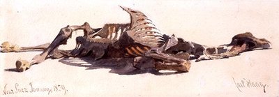 スエズ付近の死んだラクダ 作： Carl Haag
