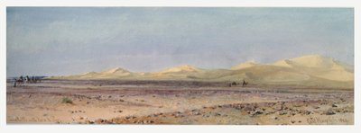 1859年のスエズへの道の砂丘 作： Carl Haag