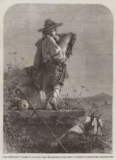 画家協会水色展からの夕刻 作： Carl Haag
