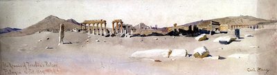 パルミラのゼノビアの宮殿の跡 作： Carl Haag