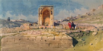 1859年、エルサレムのバレーとジホンの下部プール 作： Carl Haag